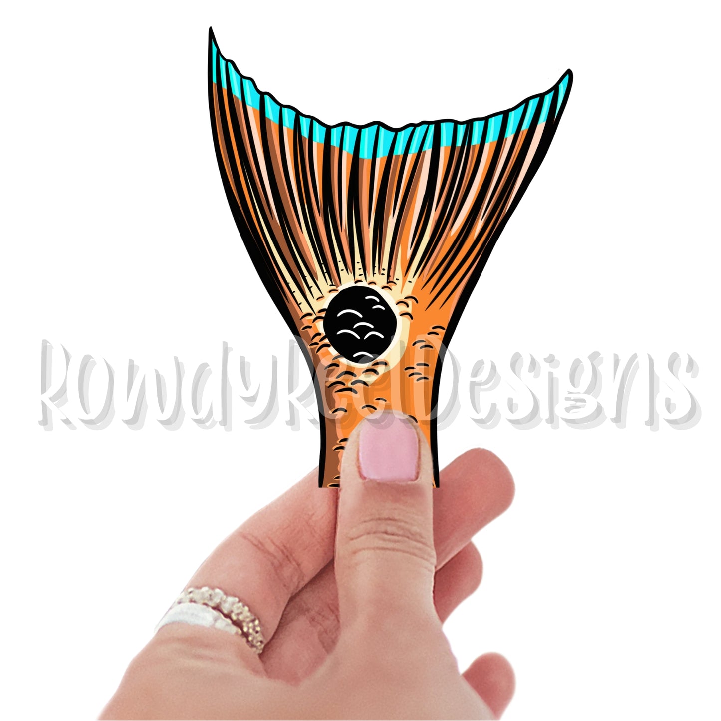 Redfish Tail Sticker